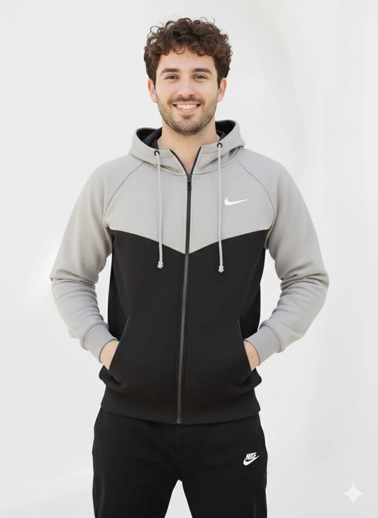 GreyEdge Oversized ZipUp Upper - Premium Cotton Micro Fleece